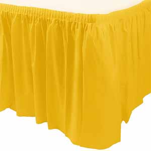 Yellow Table Skirt